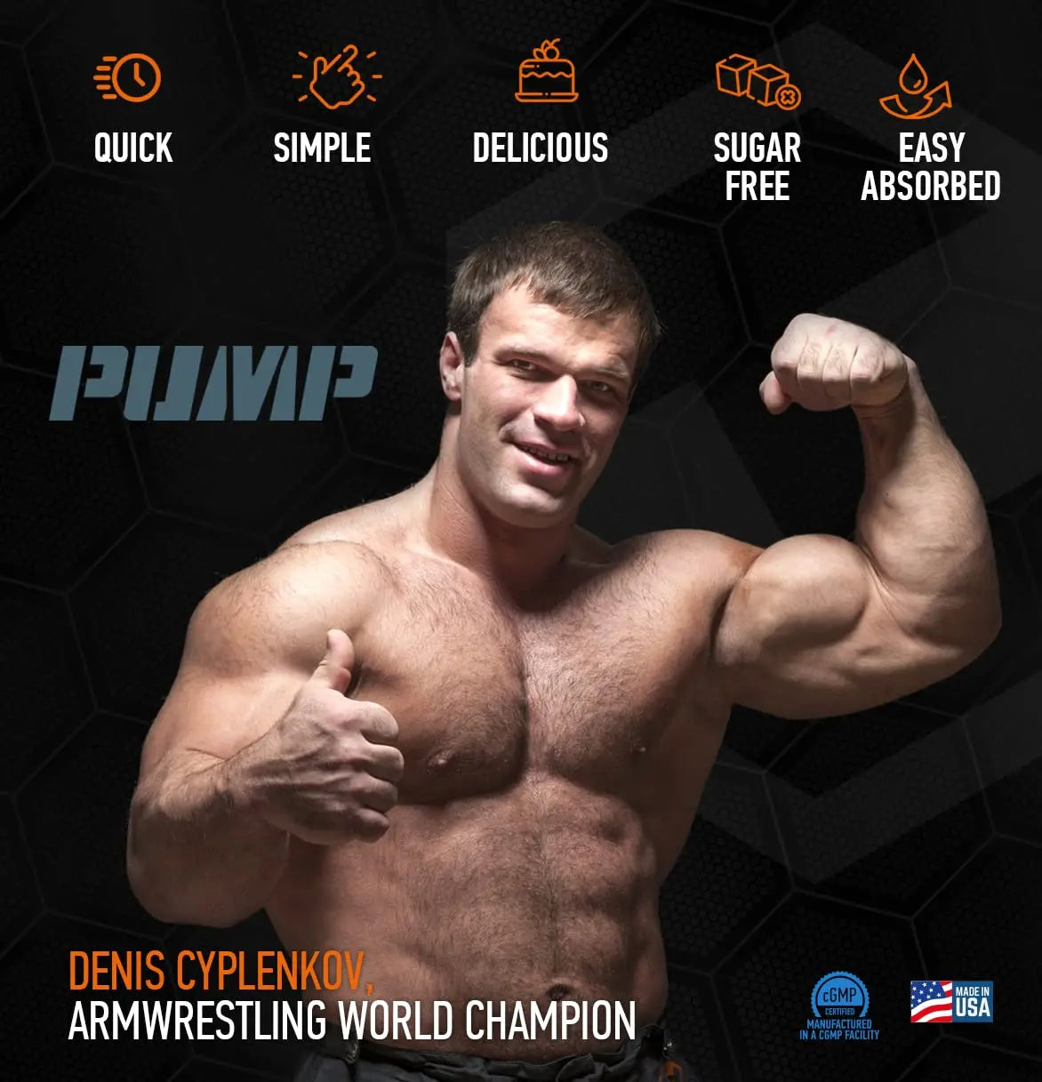 HARDLABZ Pump – Non-Stimulant Caffeine Free Powerful Liquid Pre-Workout Energy Shot HARDLABZ