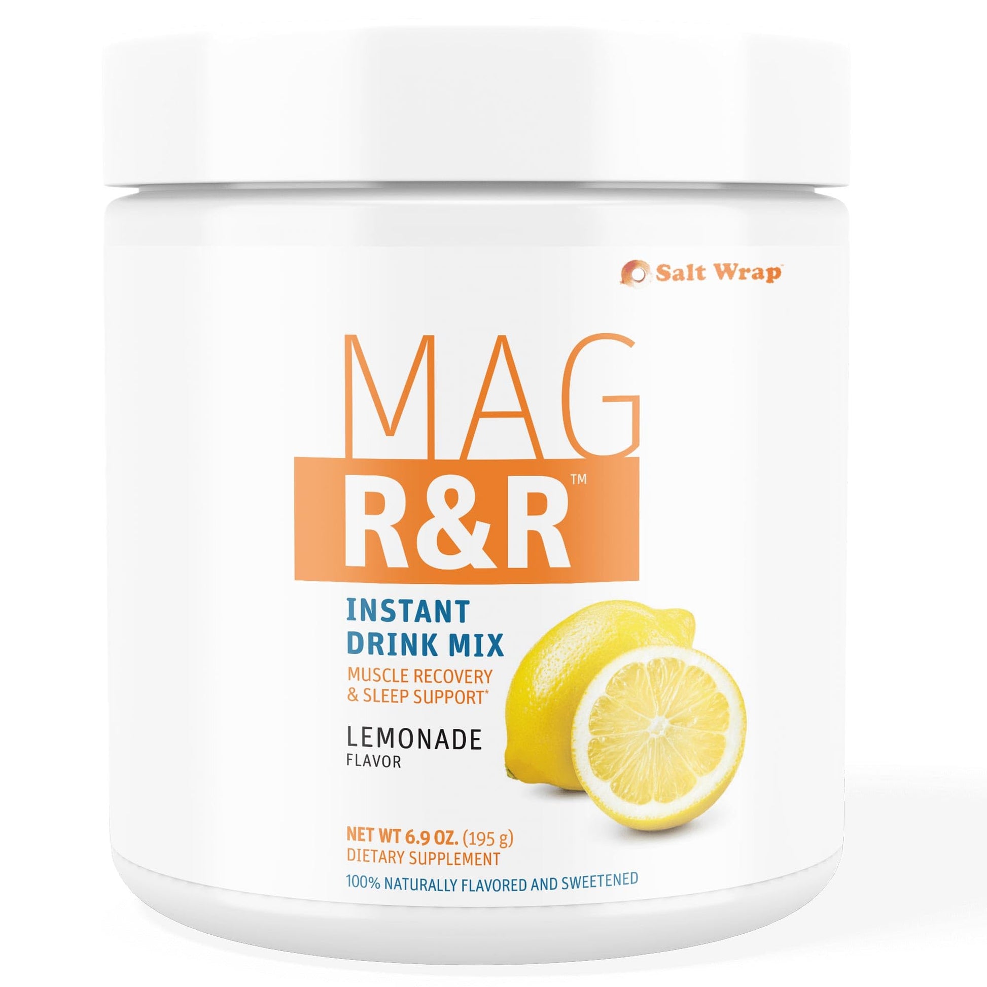 SaltWrap Mag R&R Instant Drink Mix - Sugar-Free Nighttime Magnesium Glycinate Powder with Stevia & FiberSMART® - Muscle Cramp & Leg Cramps Relief, Sleep & Relaxation Support - 30 Servings SaltWrapBuy Supplements Australia