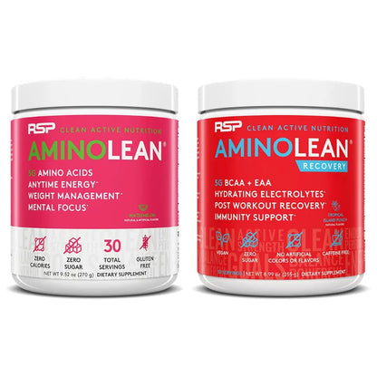 RSP NUTRITION AminoLean Pre Workout Energy (Watermelon 30 Servings) with AminoLean RSP NUTRITION