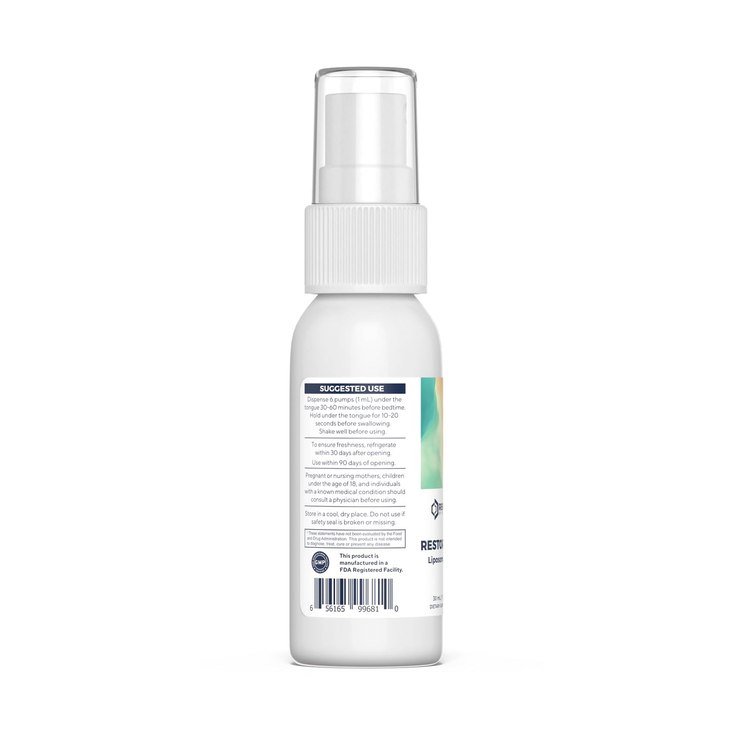 Renue By Science Restore PM | Liposomal Melatonin GABA Supplement Spray | 30ml Spray with Melatonin Glutathione & GABA 10mg - Sleep Aid Melatonin | Non-GMO | Made in The USA & Third Party Tested Renue By ScienceBuy Supplements Australia