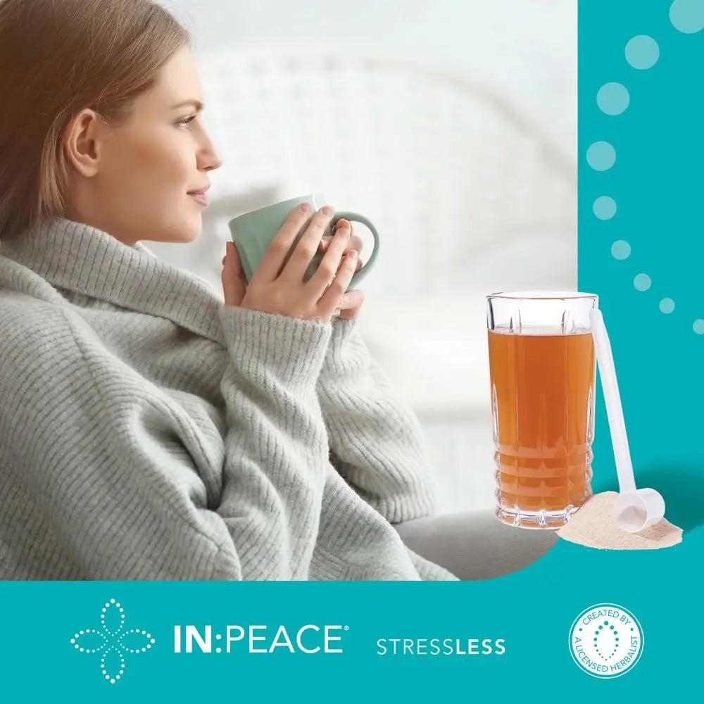 In:TotalWellness IN:Peace Herbal Calming Formula. 20 Serving Pouch, Wild Berry Flavor. 9 Herb Antioxidant + Adaptogen Blend. Clinically Proven Ingredients. Crafted by a Licensed Herbalist INTotalWellness buy supplements Au