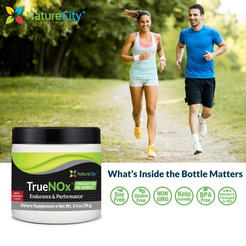 NatureCity True-NOx Nitric Oxide Supplements for Men and Women - Pre-Workout Booster NatureCity
