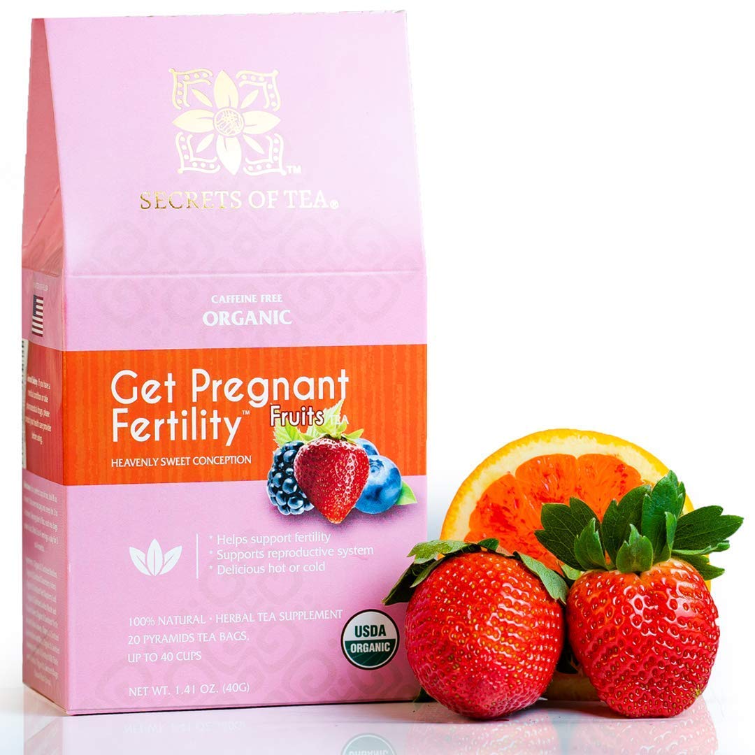Secrets Of Tea Get Bundle of Fertility Tea Fruit Flavor and Prenatal Vitamin for Women with DHA Secrets Of Tea