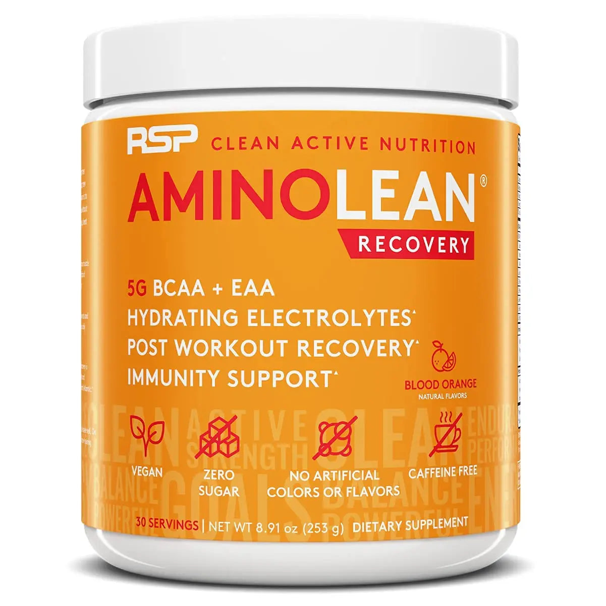 RSP NUTRITION Vegan AminoLean Pre Workout Energy (Pineapple Coconut 25 Servings) RSP NUTRITION