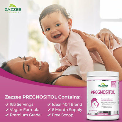 Zazzee PREGNOSITOL Powder and Extra Strength Prenatal Multi Complex Zazzee