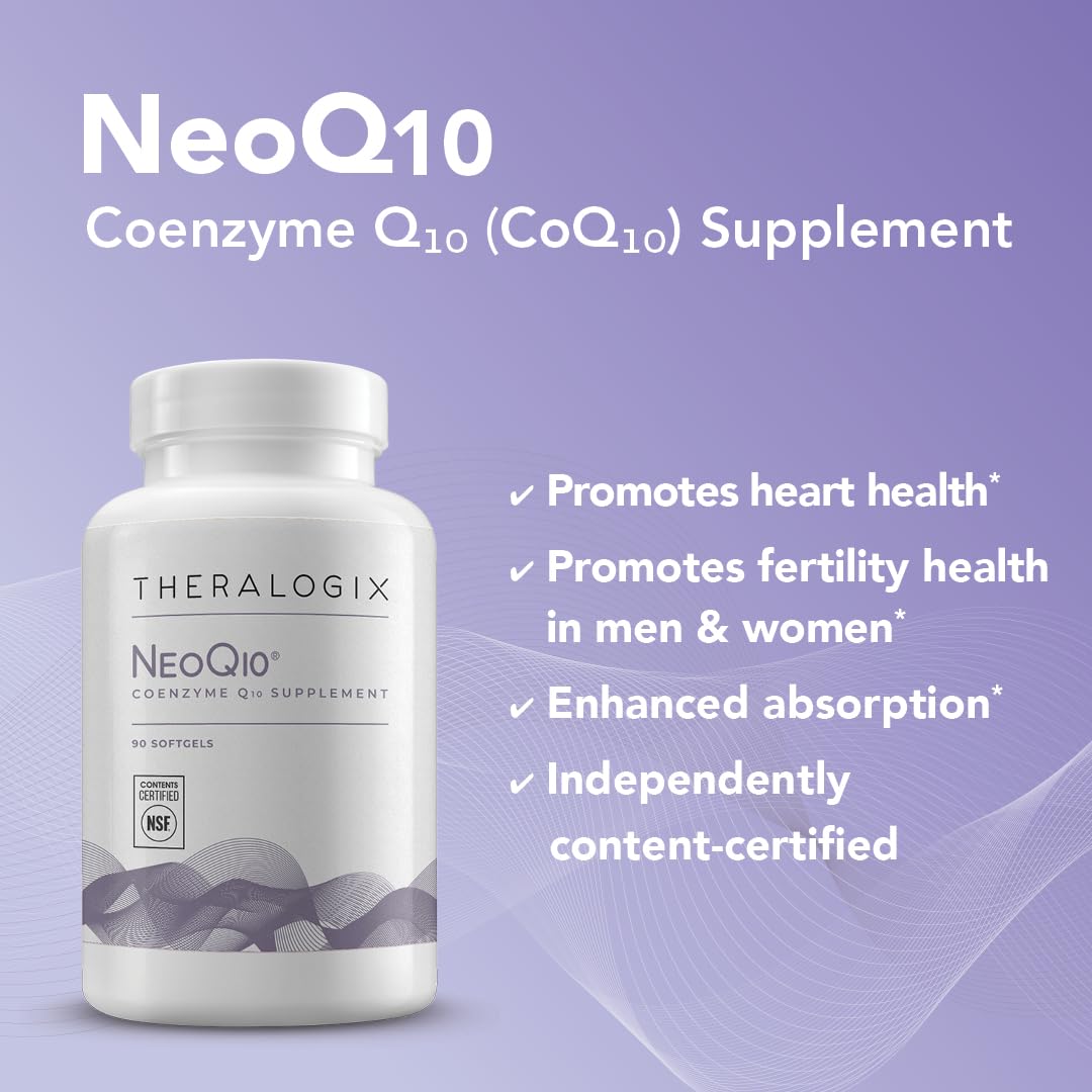 TheraNatal One + NeoQ10 Bundle - Prenatal Vitamin & Enhanced Absorption CoQ10 Supplement Theralogix