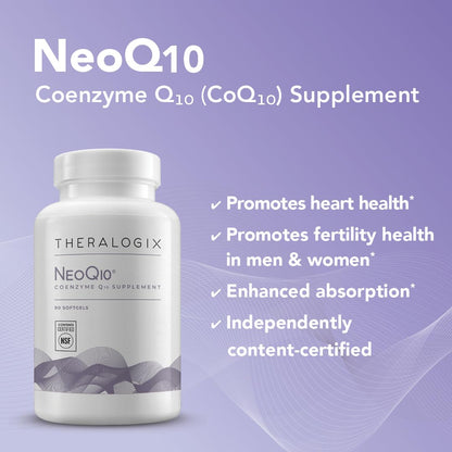 TheraNatal One + NeoQ10 Bundle - Prenatal Vitamin & Enhanced Absorption CoQ10 Supplement Theralogix