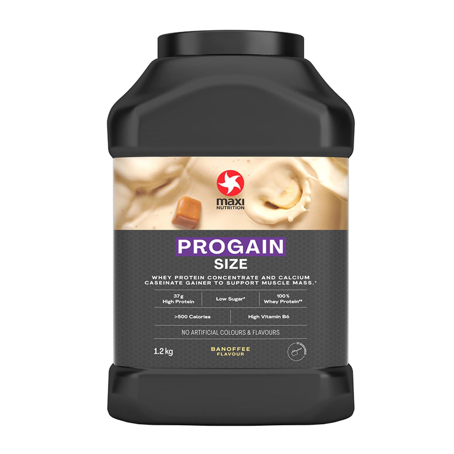 MaxiNutrition - Progain, Banoffee - Whey Protein Powder for Size & Muscle Mass – Low Sugar MaxiNutrition
