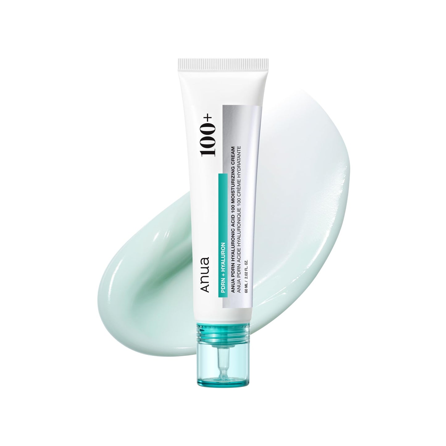Anua PDRN Hyaluronic Acid 100 Moisturizing Cream, Lightweight, Non-Greasy Hydrating Face Moisturizer with Salmon DNA