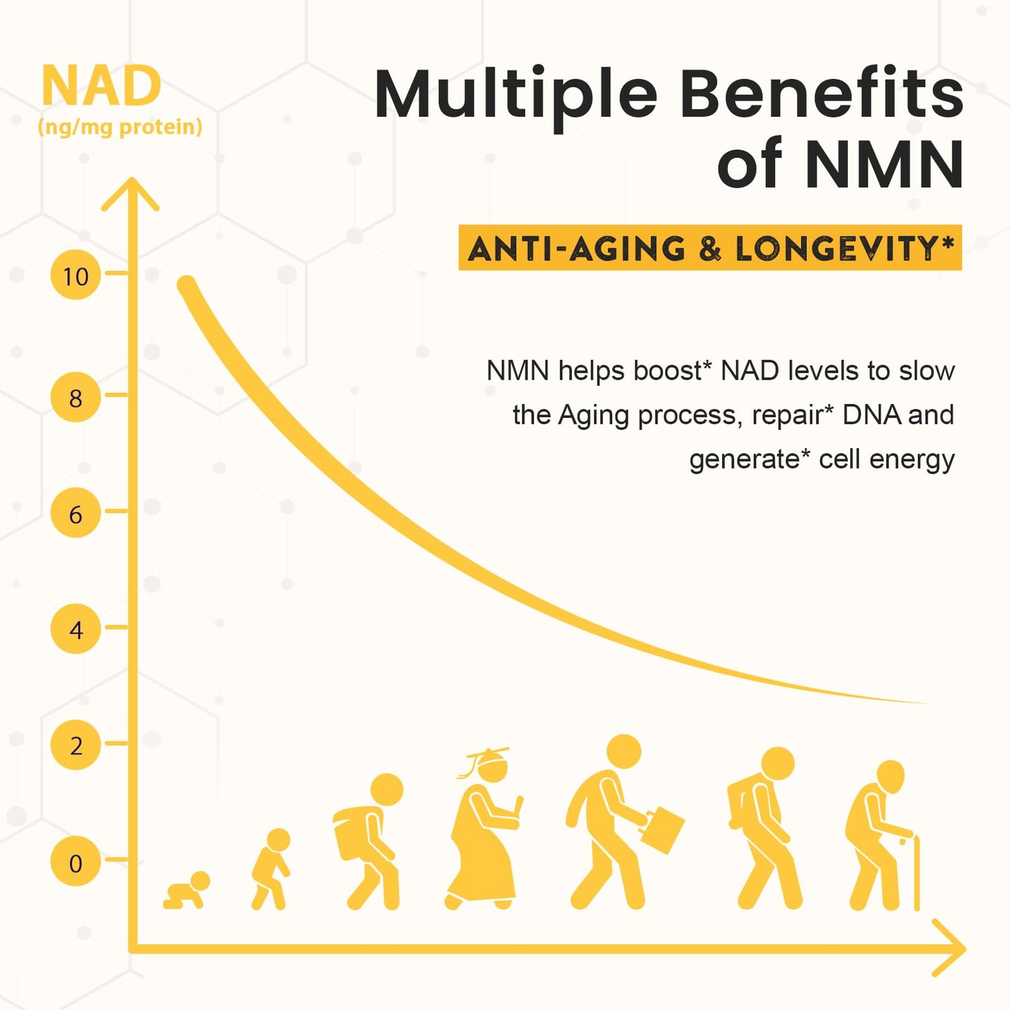 Sublingual NMN 500mg, Max Absorbency & Fast-Acting NMN Supplement（120-Day Supply）, 99% Pure NMN (Nicotinamide Mononucleotide) for NAD, Cell, Immune, Energy, Muscle, Anti-Aging, Longevity, 120 Lozenges EnprotessBuy Supplements Australia