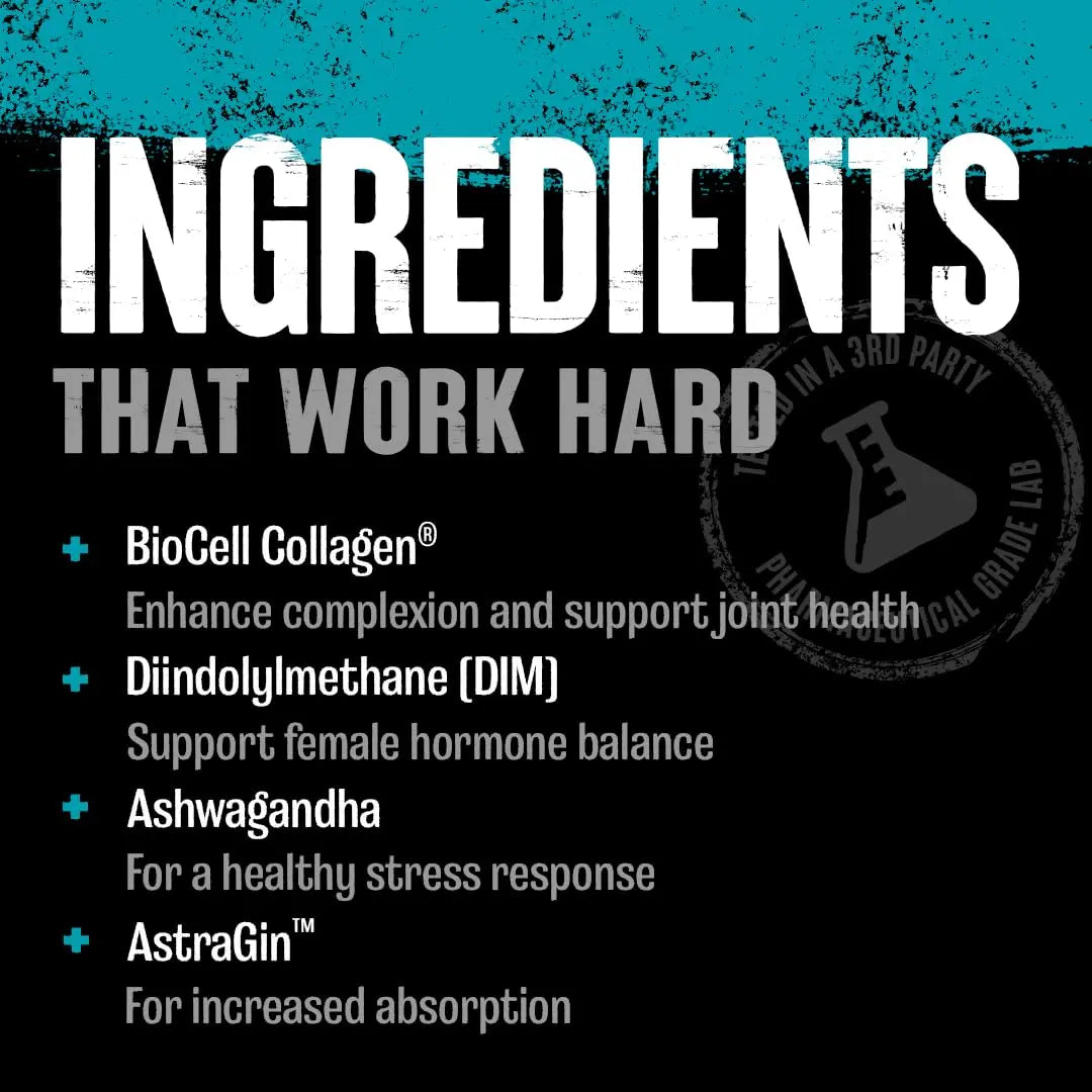 Animal Power Balance – Women's Alpha F Comprehensive Formula – Supports Hormonal Balance, Complexion, Hair, Nails, Mood and Stress, Intestinal Health, & Bone and Joint Health – 30 Packs Animal buy supplements Au