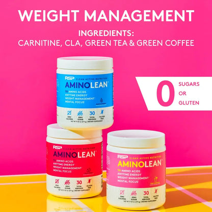 RSP NUTRITION AminoLean Pre Workout Powder, Amino Energy & Weight Management RSP NUTRITION