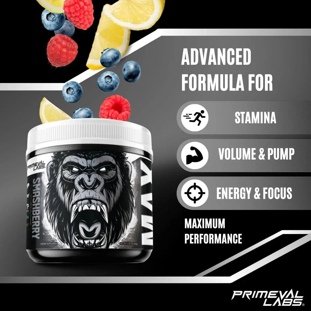 Primeval Labs ApeSh*t Max Pump Premium Pre-Workout | Muscle Pump & Vascularity Primeval Labs