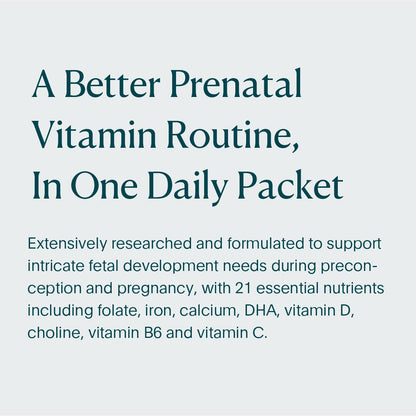 NATALIST Daily Prenatal Packs Daily Preconception & Pregnancy Formula Women's NATALIST