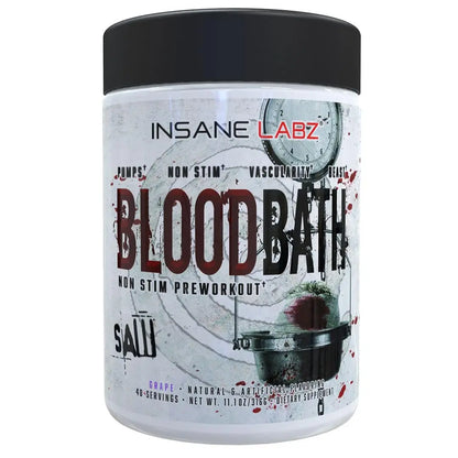 Insane Labz Saw Bloodbath, Non-Stim Pump Pre Workout Powder with Nitrosigine­, OxyGold Insane Labz