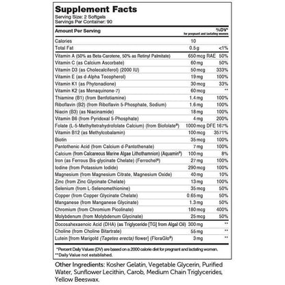 YHN Prenatal DHA, Prenatal Vitamins for Mother and Child, Certified Kosher, 180 Count YHN