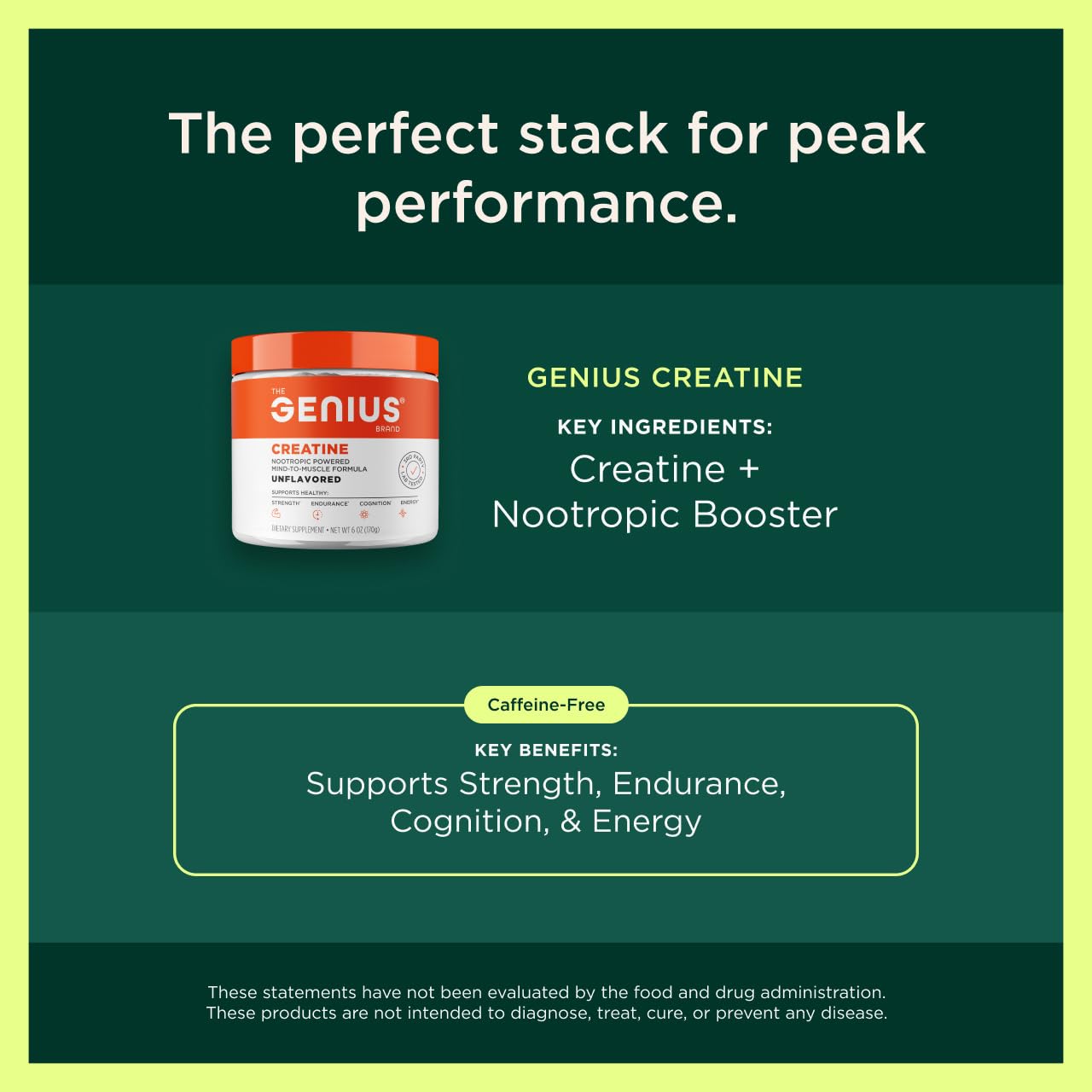 The Genius Brand Organic Mushroom Coffee + Collagen - Daily Energy Support - Healthy Immune Function - Arabica Coffee with Cordyceps, Reishi & Lion's Mane Mushroom Blend - 10.6 oz (30 Servings) The Genius BrandBuy Supplements Australia
