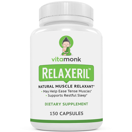 VitaMonk Relaxeril™ All-Natural Muscle Relaxer - Muscle Relaxer Supplement - Complete Muscle Relaxing Formula VitaMonkBuy Supplements Australia