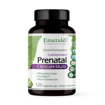 Emerald Labs Prenatal 4-Daily Multi - Multivitamins for Pregnant Women with Coenzyme Folic Acid Emerald Labs