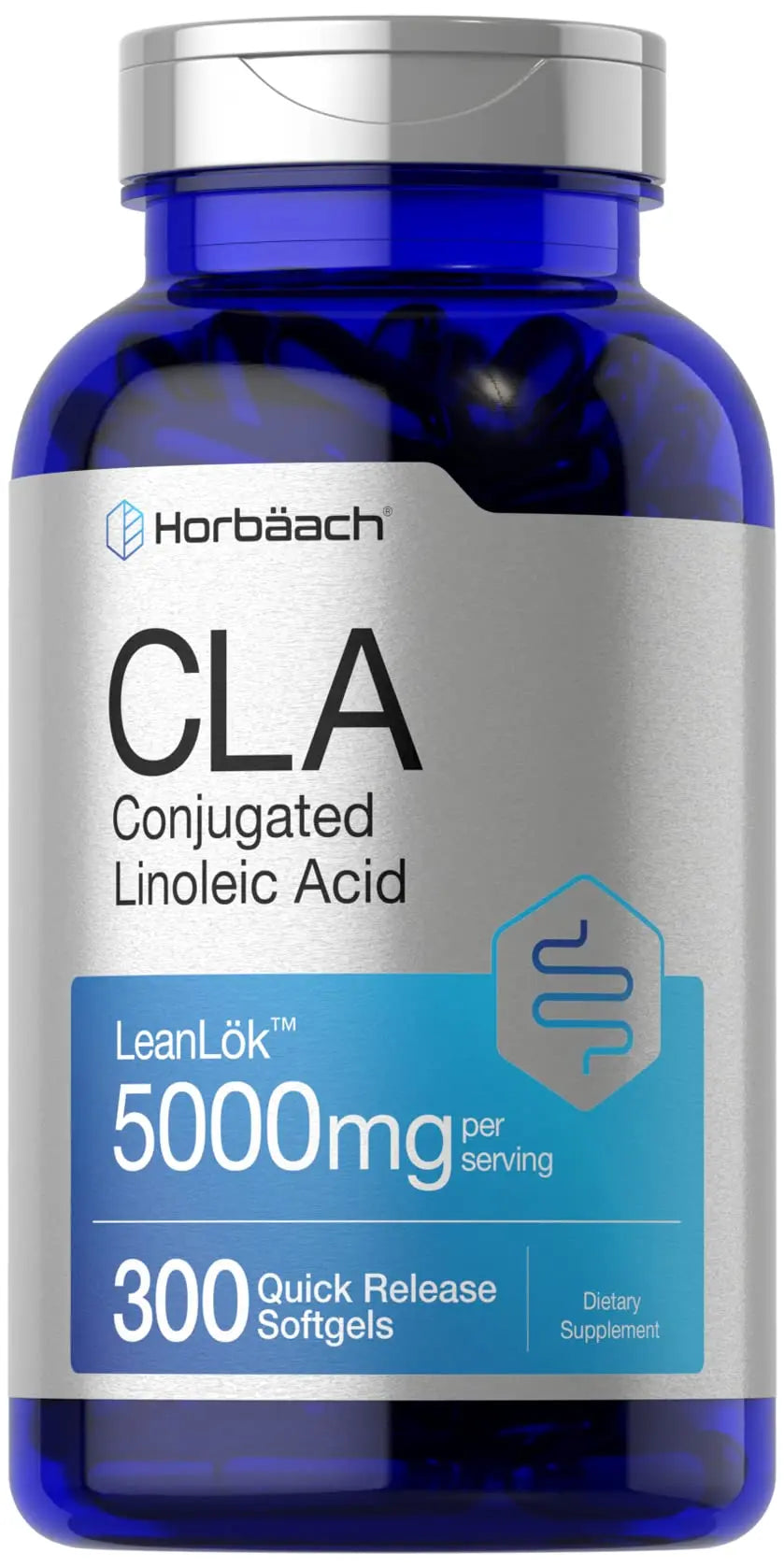 CLA Supplement | 300 Softgel Pills | Maximum Potency | Conjugated Lineolic Acid from Horbäach