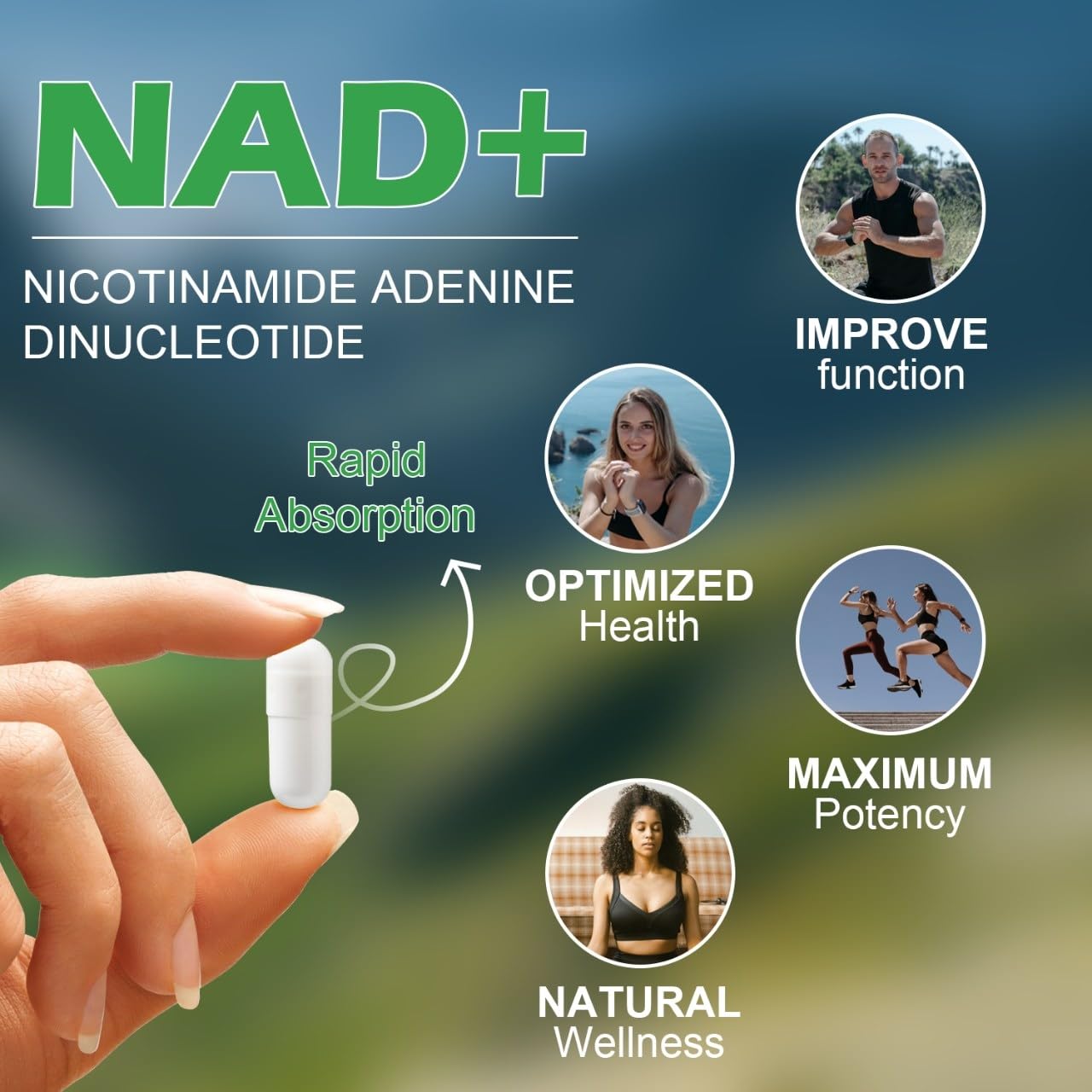VitaCosmoX NAD+ with Resveratrol Similar to Nicotinamide Riboside Supplement, 1000 mg, 90 Capsules Vegan Non-GMO VitaCosmoXBuy Supplements Australia