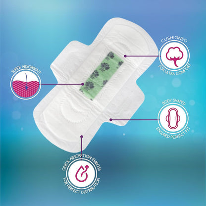 100 Bulk Pads with Wings Individually Wrapped for Women Homeless, Postpartum, Hospitals Trail maker