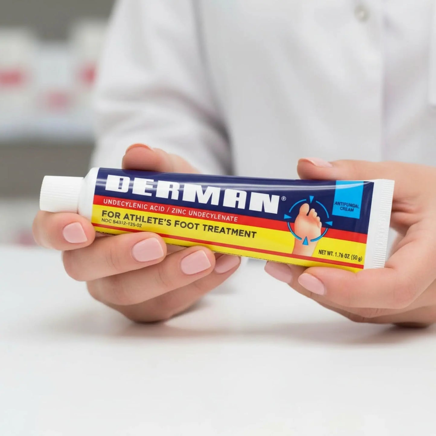 Derman Cream for The Treatment of Athlete's Foot, 2-Pack of 1.76 Oz Each, 2 Tubes Derman buy supplements Au
