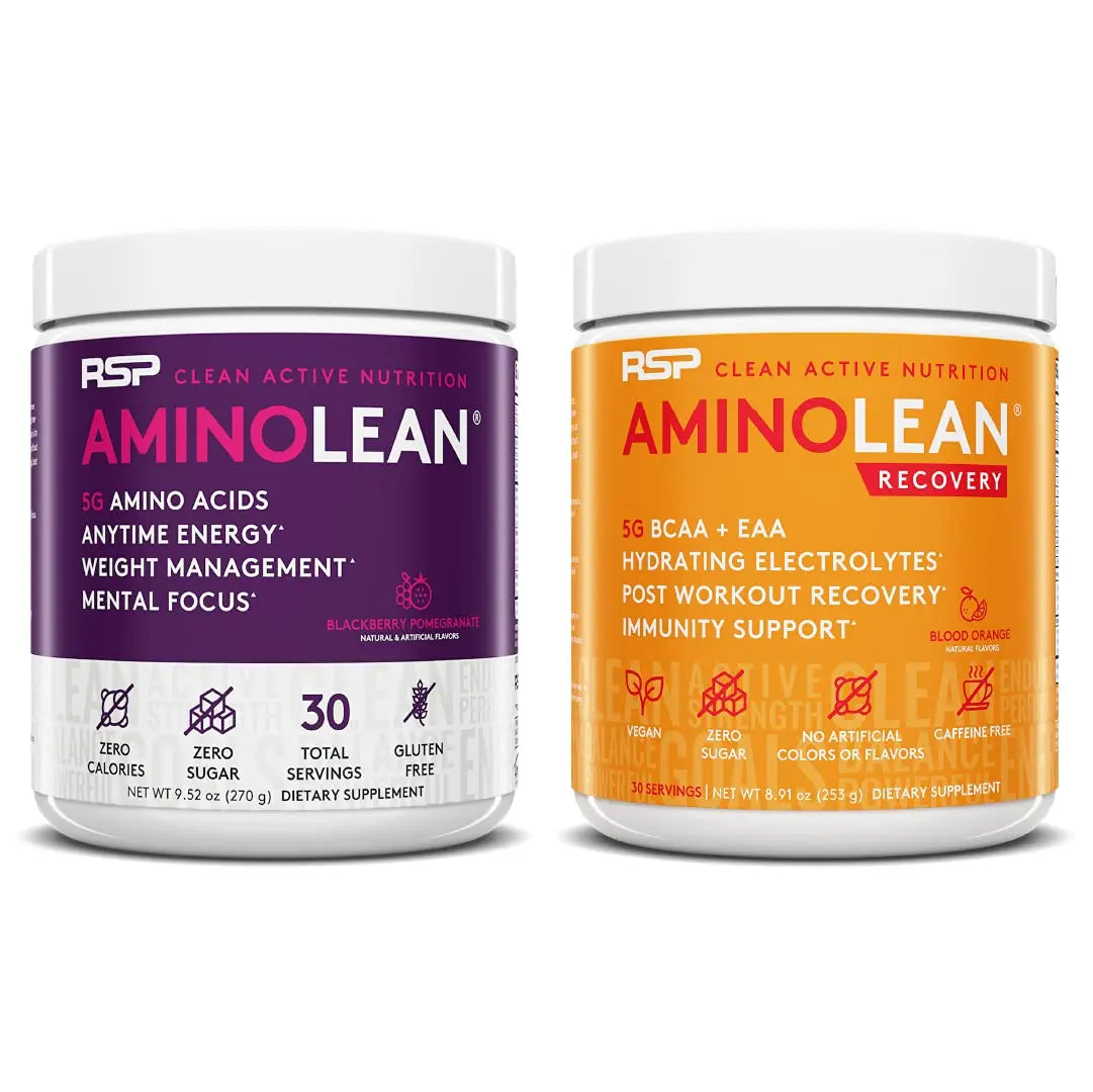 RSP NUTRITION AminoLean Pre Workout Energy (BlackBerry Pomegranate 30 Servings) RSP NUTRITION