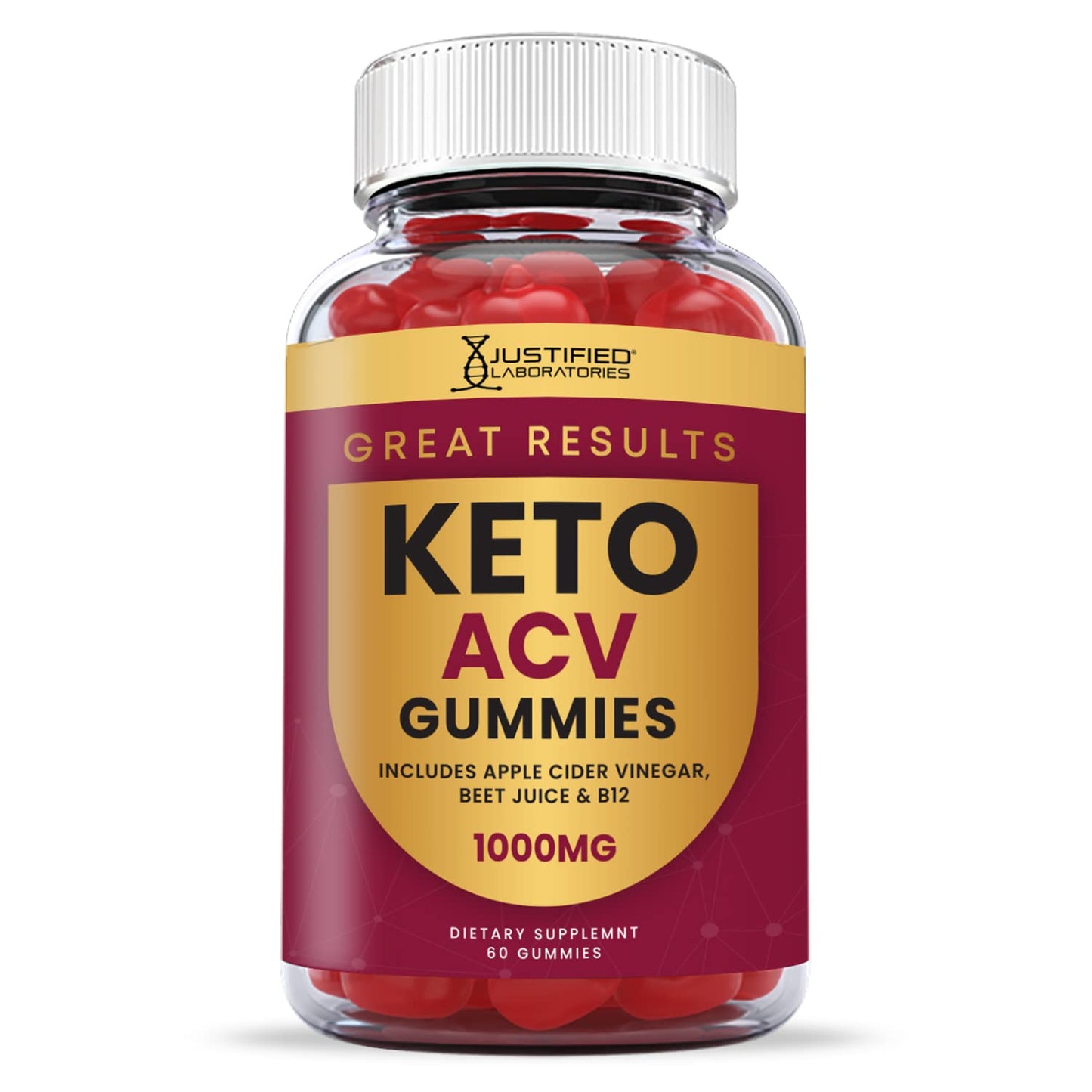 Justified Laboratories (10 Pack) Great Results Keto ACV Gummies 1000MG Justified LaboratoriesBuy Supplements Australia