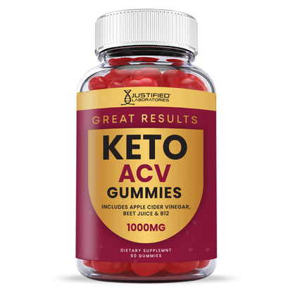 Justified Laboratories Great Results Keto ACV Gummies 1000MG with Pomegranate Juice Justified LaboratoriesBuy Supplements Australia