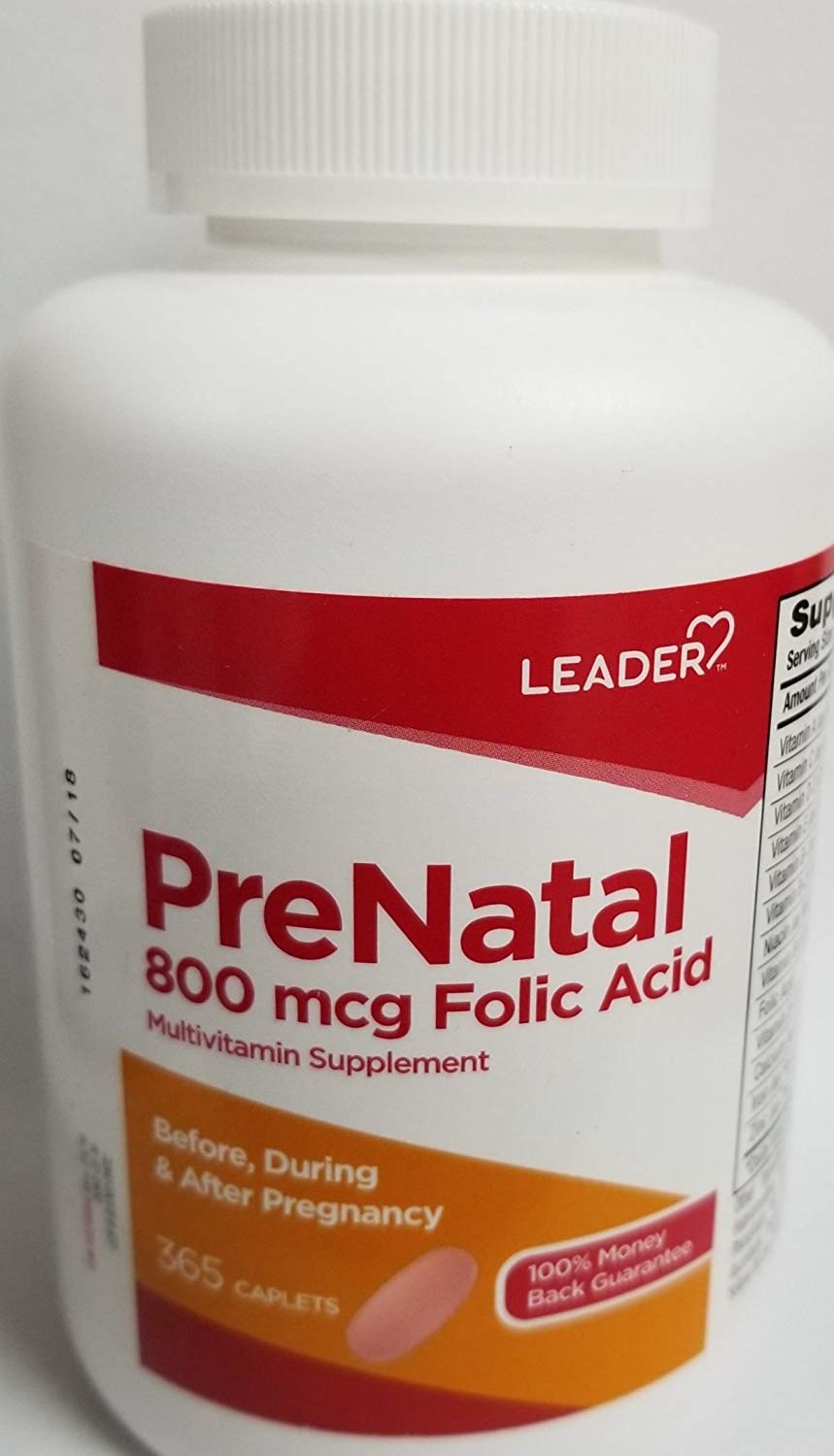 Leader PreNatal Vitamins, 365 Caplets (Pack of 12) My Store