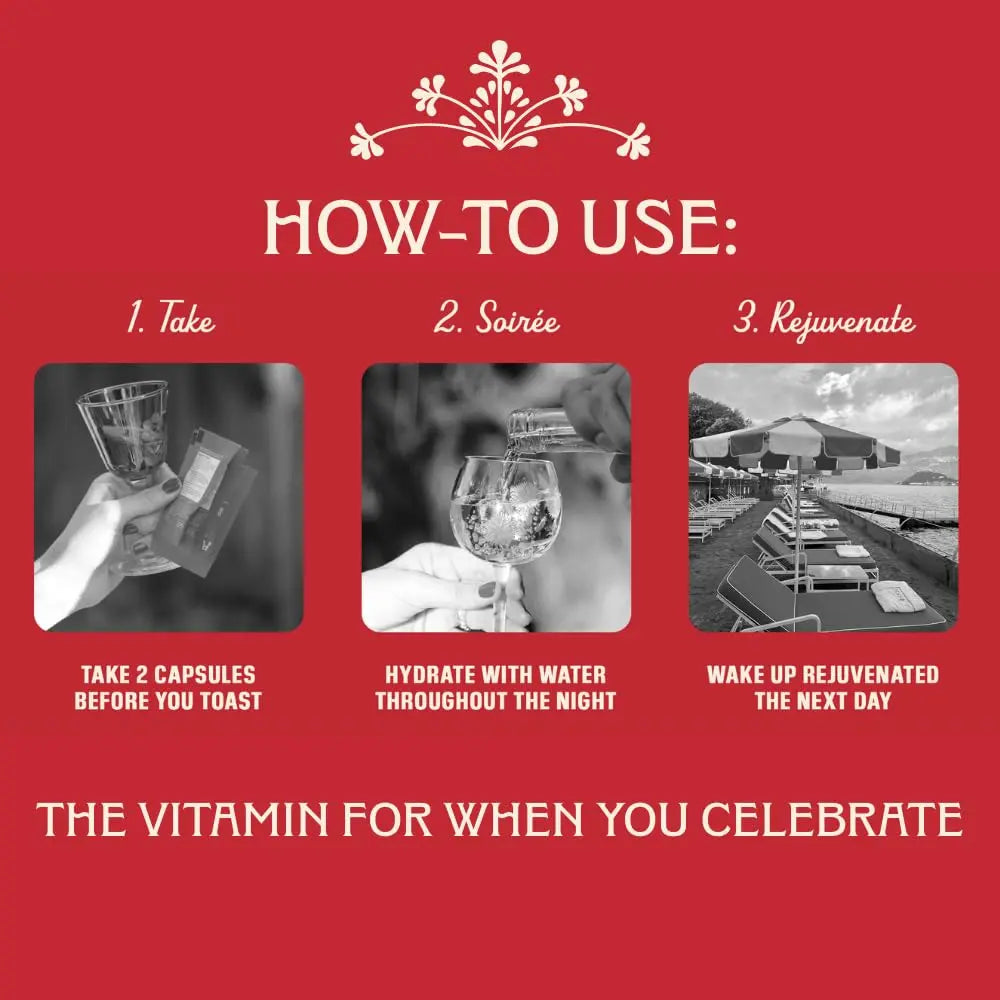 Apéritif Before Alcohol Recovery Supplement - DHM (Dihydromyricetin), Milk Thistle, Turmeric & B Vitamins - Hydration & Liver Support for Morning Clarity Apéritif Health buy supplements Au