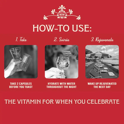 Apéritif Before Alcohol Recovery Supplement - DHM (Dihydromyricetin), Milk Thistle, Turmeric & B Vitamins - Hydration & Liver Support for Morning Clarity Apéritif Health buy supplements Au