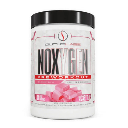 Purus Labs NOXYGEN PREWORKOUT Powder, 30 Servings (Strawberry Candy) Purus Labs