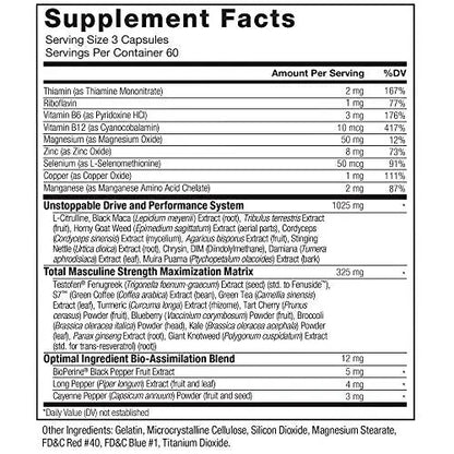 FORCE FACTOR Test X180 Alpha Max, 2-Pack, Total Testosterone and Nitric Oxide Booster Force Factor
