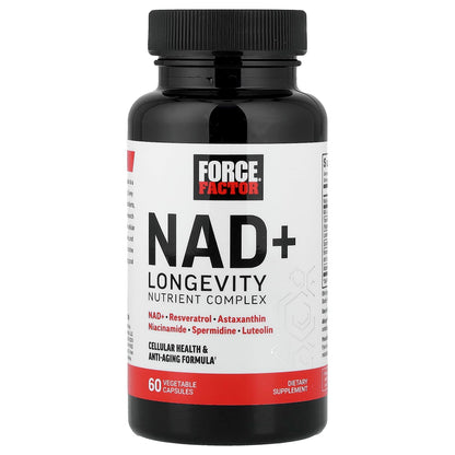 FORCE FACTOR NAD+ (NMN or Nicotinamide Riboside Alternative) with Resveratrol, Astaxanthin, Spermidine & Luteolin Complex, NAD to Support Cellular Health & Healthy Aging, 60 Capsules Force FactorBuy Supplements Australia