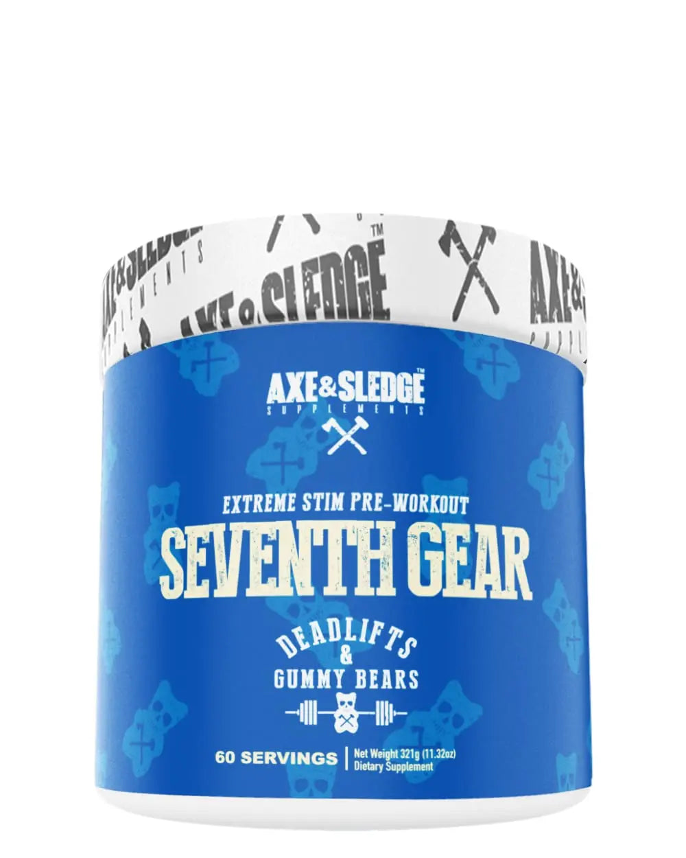 Axe & Sledge Supplements Seventh Gear Extreme Stimulant-Based Pre-Workout with TeaCrine Axe & Sledge