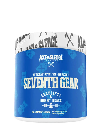 Axe & Sledge Supplements Seventh Gear Extreme Stimulant-Based Pre-Workout with TeaCrine Axe & Sledge