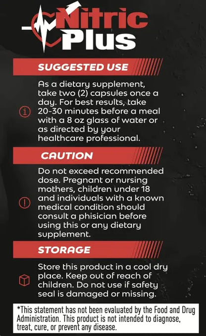 SYNC Naturals Nitric Plus- 800mg L Arginine- 400mg L Citrulline- Extra Strength Nitric SYNC Naturals