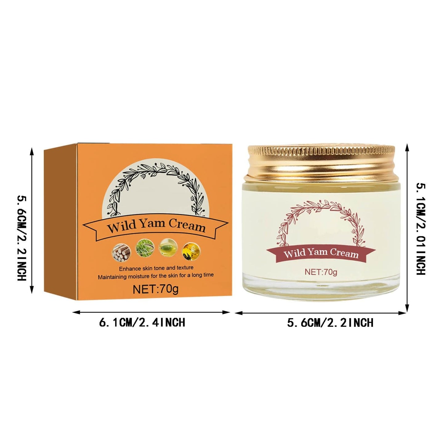 Zrayuler Wild Yam - Wild Yam Organic for Women,Wild Yam Organic Wild Yam Root Promoting Perimenopause Zrayuler