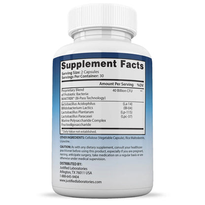 Justified Laboratories (3 Pack) Fungus Defend Max Pills 40 Billion CFU Probiotic 180 Capsules Justified Laboratories buy supplements Au