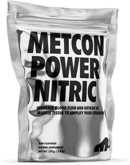 MetCon Power Pre-Pump Nitric Oxide Booster - Pre-Workout Supplement - Increase Blood MetCon