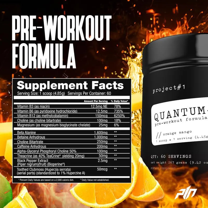 Project #1 Quantum-X Nutrition: Advanced Pre-Workout Powder for Men and Women Project #1