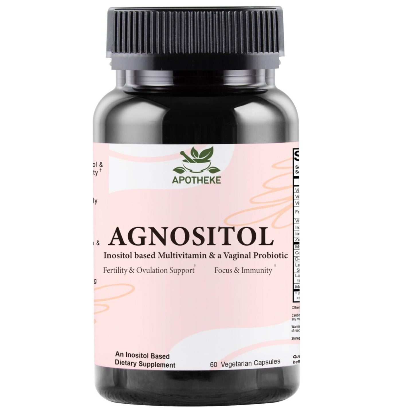 AGNOSITOL: Prenatal Vitamin, Vaginal Probiotic, Fertility Support, Ovulation & PCOS Support APOTHEKE