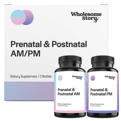 Premium Bioavailable Prenatal & Postnatal Vitamins for Women with DHA, Folate & Iron Wholesome Story