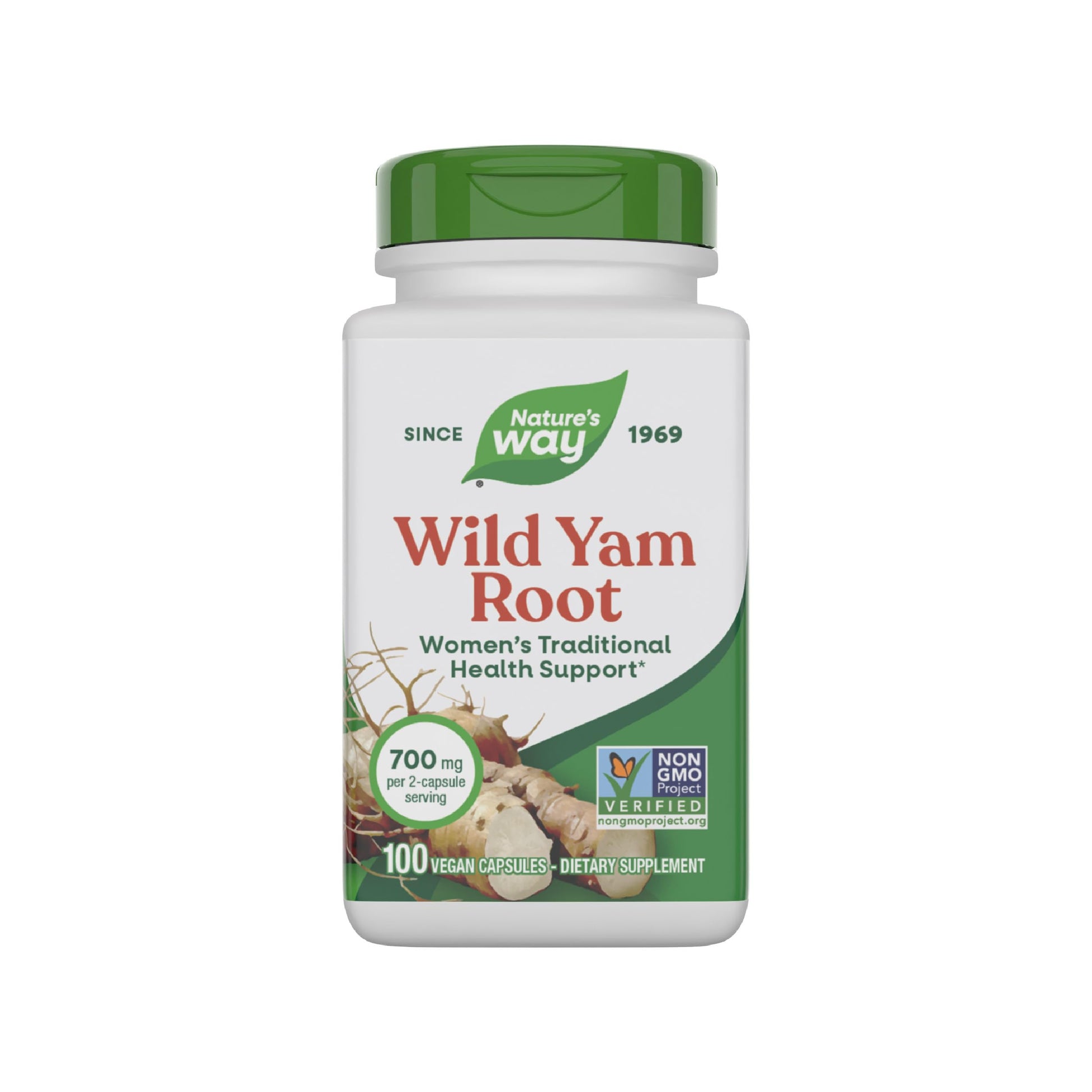 Nature's Way Wild Yam Root Capsules, Women's Traditional Health Support*, 700 mg per 2-Capsule Serving, Non-GMO Project Verified, 100 Vegan Capsules (Packaging May Vary) Nature's WayBuy Supplements Australia