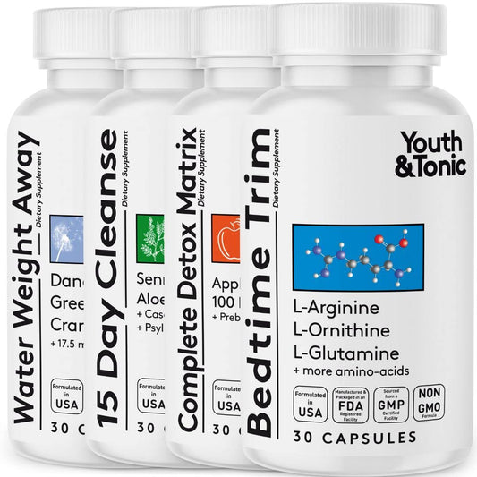Youth & Tonic Bedtime Trim Detox Cleanse Kick Off Weight Management - 120 Pills Youth & Tonic
