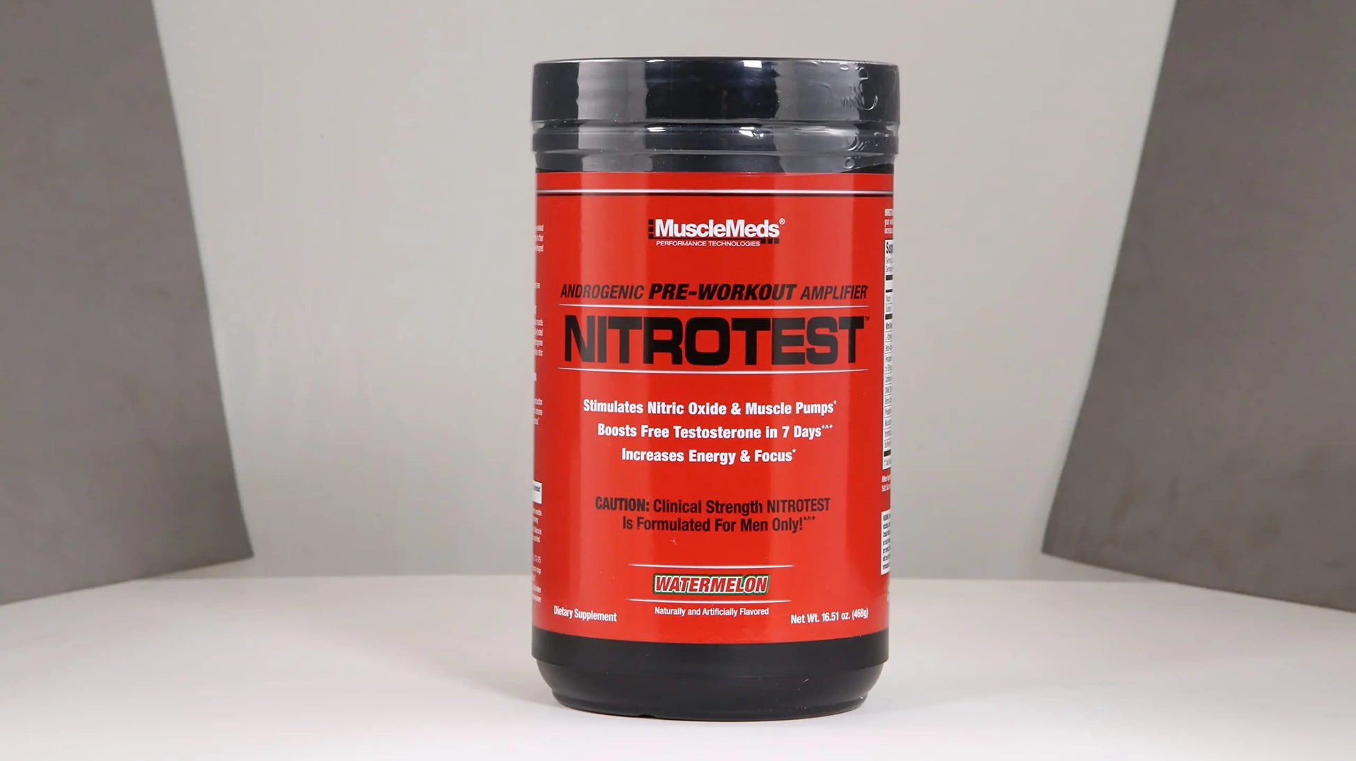 MuscleMeds Nitrotest Pre-Workout Supplement Drink, Boost Nitric Oxide, Testosterone MuscleMeds