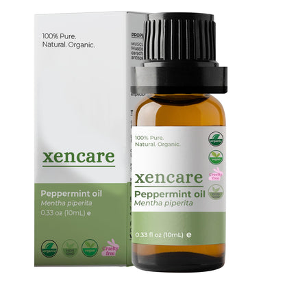 xencare Peppermint USDA Organic Food Grade Essential Oil | 100% Pure Natural Undiluted XenCare