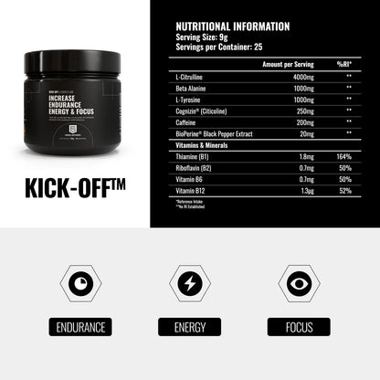 Kick Off | Pre-Training/Pre-Game Supplement for Footballers by Football Supplements Generic